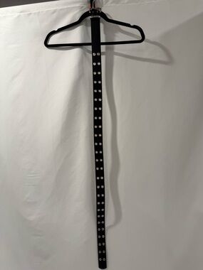 torrid Black Leather Belt with grommets size 0/00